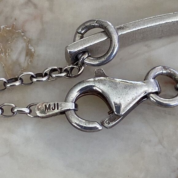 MJI 925 Sterling Silver Live Love Laugh ID Bracelet - Picture 4 of 6